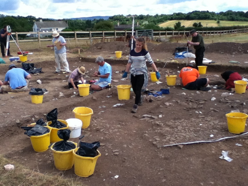Busy bagging up soil samples for wet sieving 