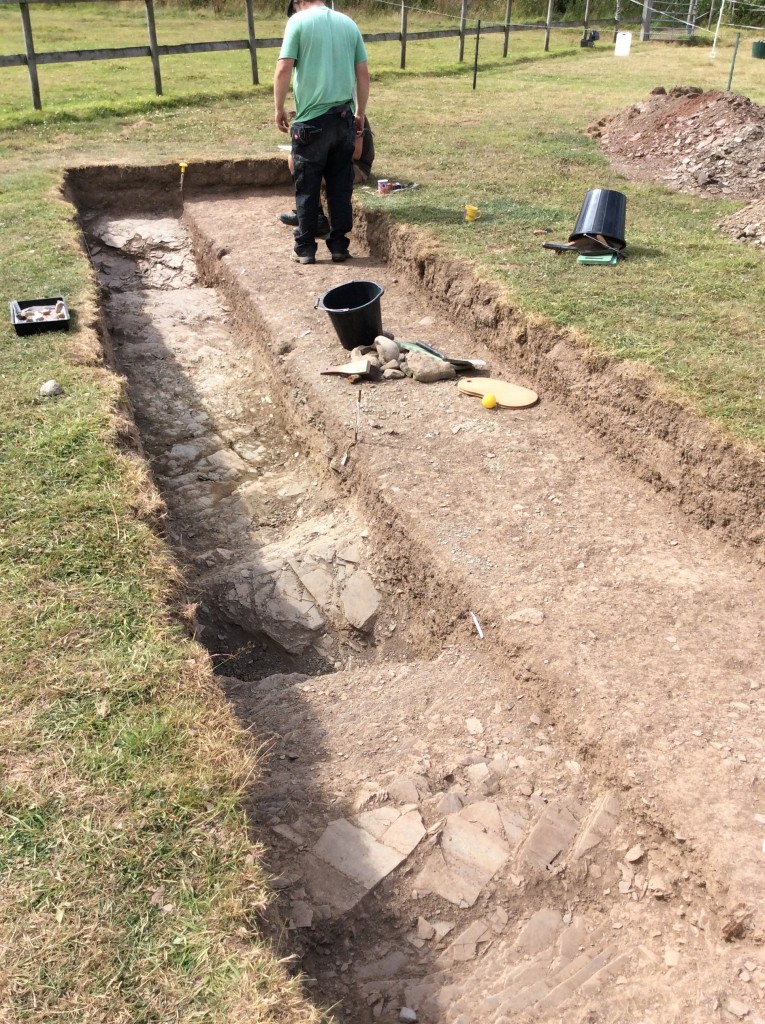 Ditch feature in trench 9